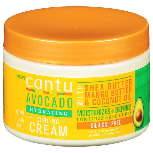 Cantu Curling Cream, Hydrating, Avocado