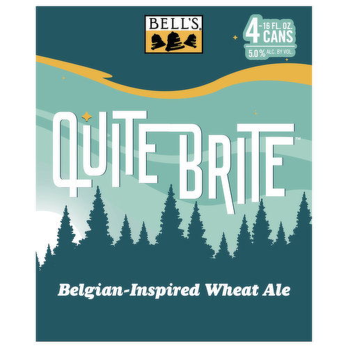 Bell's Beer, Belgian-Inspired Wheat Ale, Quite Brite