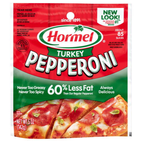 Hormel 60% Less Fat Turkey Pepperoni