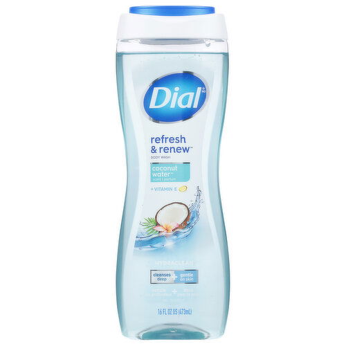 Dial Refresh & Renew Body Wash, Coconut Water Scent