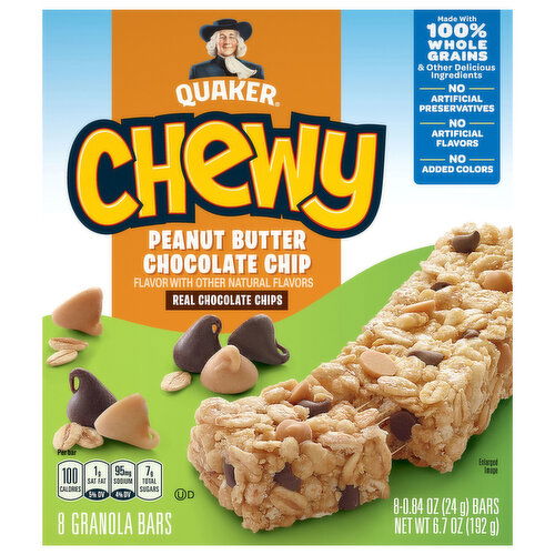 Quaker Chewy Peanut Butter Chocolate Chip Granola Bars