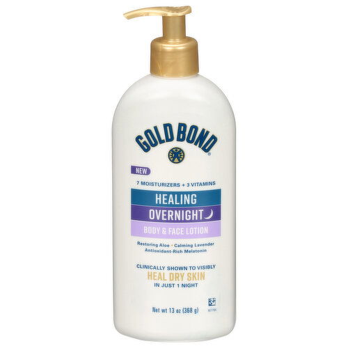 Gold Bond Healing Overnight Body & Face Lotion