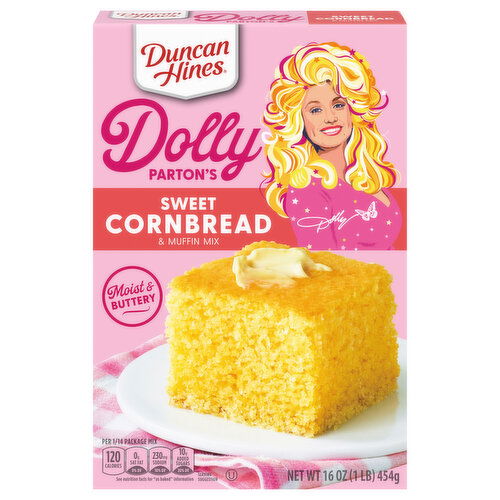 Duncan Hines Dolly Parton's Cornbread & Muffin Mix, Sweet