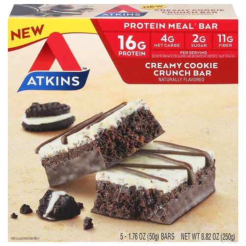 Atkins Bar, Creamy Cookie Crunch