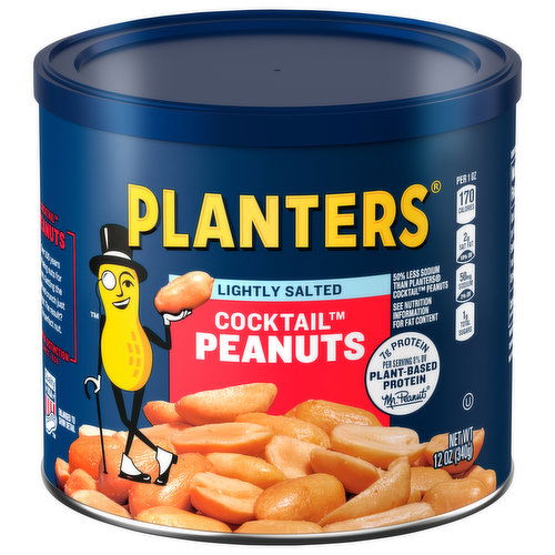 Planters Peanuts, Cocktail, Lightly Salted