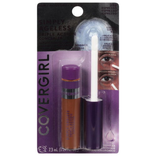 CoverGirl Simply Ageless Concealer, Triple Action, Espresso 390