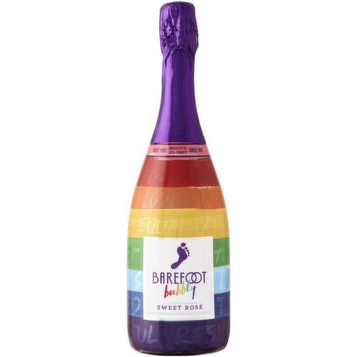 Barefoot Bubbly Sweet Rosé Sparkling Wine 750ml 