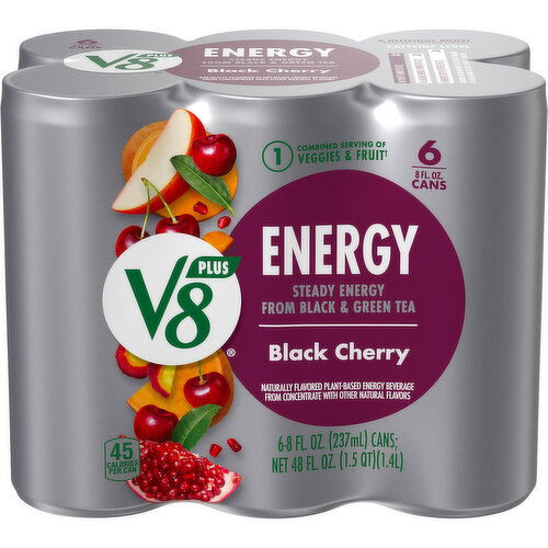 V8® +Energy® Black Cherry Juice Energy Drink