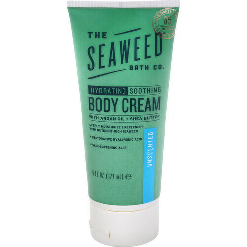 The Seaweed Bath Co Body Cream, Unscented, Hydrating, Soothing