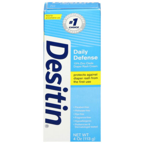 Desitin Diaper Rash Cream, Daily Defense