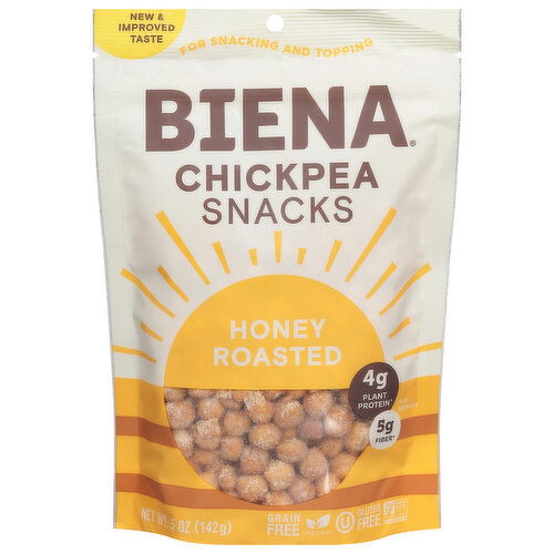 Biena Chickpea Snacks, Honey Roasted