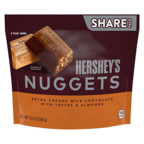 Hershey's Nuggets Milk Chocolate with Toffee & Almonds, Share Pack