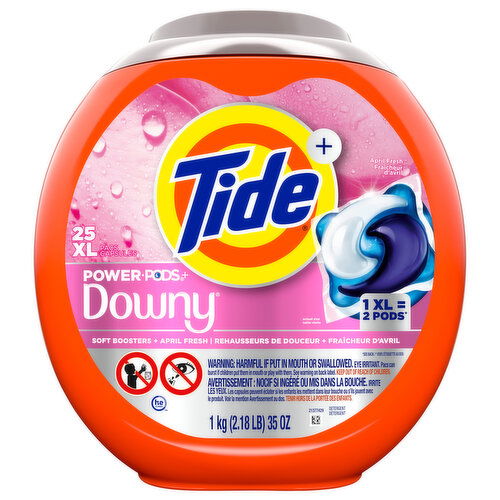 Tide + Power Pods + Downy April Fresh XL Pacs Detergent