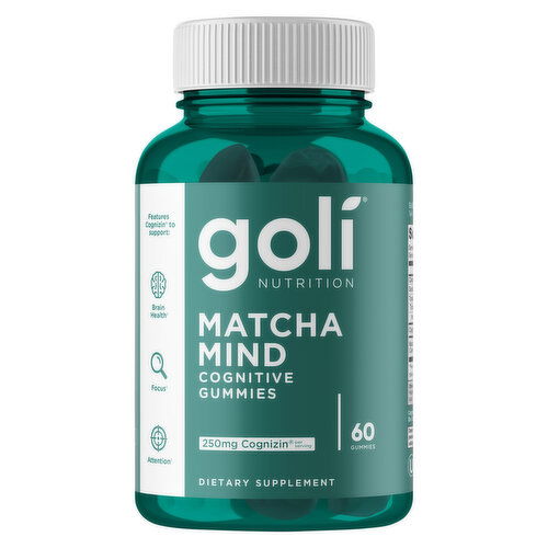 Goli Nutrition Cognitive 250 mg Matcha Mind