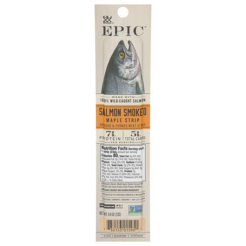 Epic Salmon Smoked Maple Strips