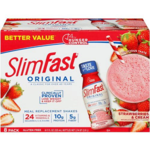 Slimfast Strawberries and Cream Shake 8 Pack