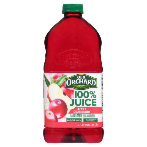 Old Orchard 100% Juice, Apple Cranberry