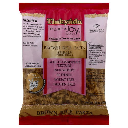 Tinkyada Pasta Joy Ready Brown Rice Pasta, Spirals