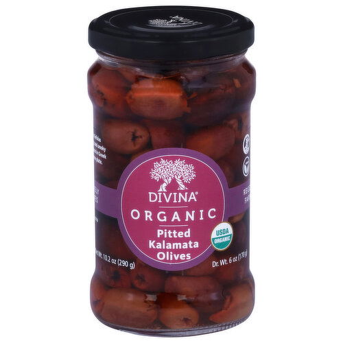 Divina Organic Pitted Kalamata Olives