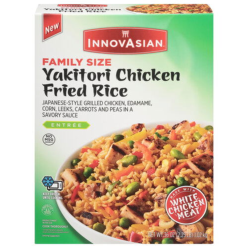 InnovAsian Fried Rice, Yakitori Chicken, Entree, Family Size