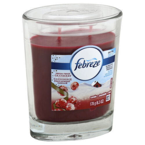 Febreze Candle, Fresh-Twist Cranberry