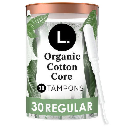 L. Organic Cotton Cotton Tampons Regular Absorbency