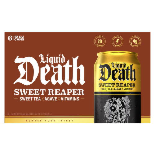 Liquid Death Sweet Tea, Sweet Reaper