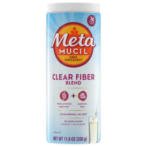 Metamucil Clear Fiber Blend, Unflavored