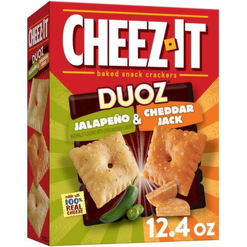 Cheez-It Duoz Crackers, Jalapeno Cheddar Jack