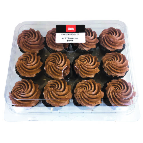 Cub Bakery Chocolate Cupcakes
Chocolate Iced 12 Ct