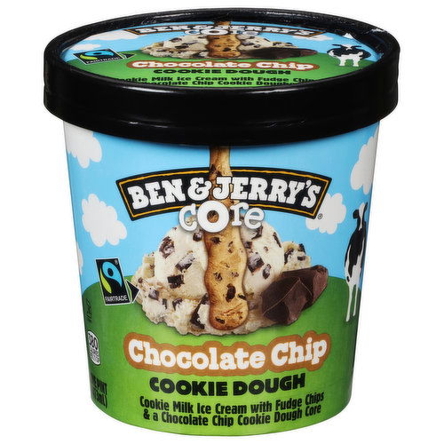 Ben & Jerry's Ice Cream, Chocolate Chip Cookie Dough, Core