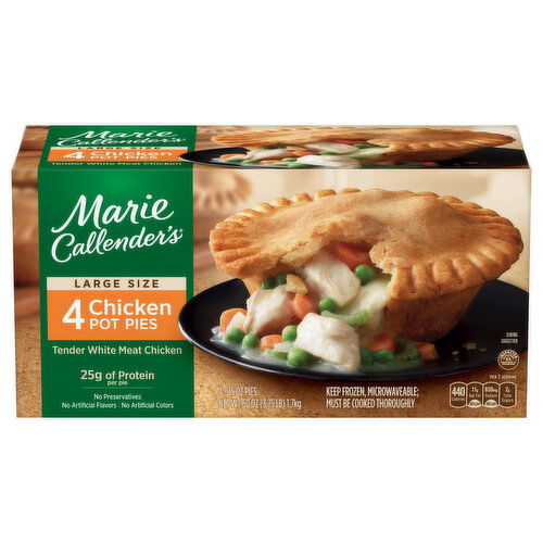 Marie Callender's Pot Pies, Chicken, Large Size