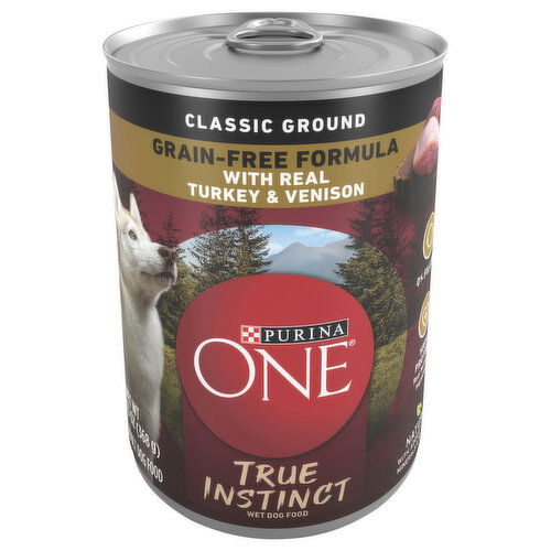 Purina One Classic Ground Grain-Free Formula True Instinct Wet Adult with Real Turkey & Venison Dog Food