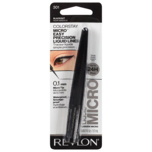 Revlon ColorStay Liquid Liner, Micro Easy Precision, Blackout 301