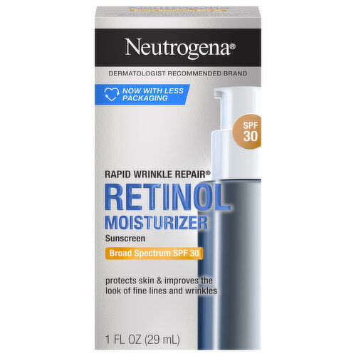Neutrogena Rapid Wrinkle Repair Womens Retinol Moisturizer Broad Spectrum SPF 30 Sunscreen