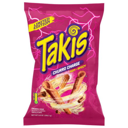 Takis Tortilla Chips, Non-Spicy, Churro Charge