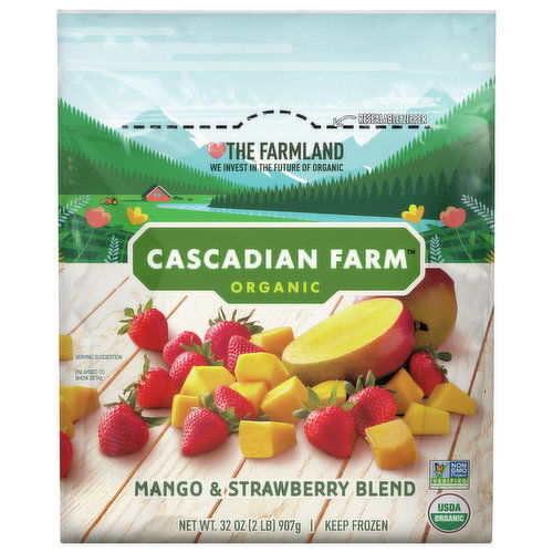 Cascadian Farm Mango & Strawberry Blend, Organic