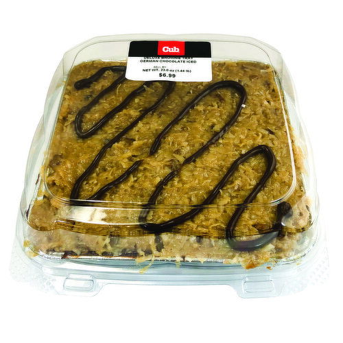 Cub Bakery Deluxe Brownie Tray
German Chocolate Iced