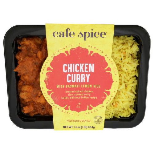 Cafe Spice Chicken Curry, with Basmati Lemon Rice, Mild