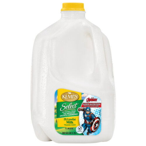 Kemps Select Select 1% Lowfat Milk, Gallon