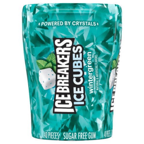 Ice Breakers Ice Cubes Gum, Sugar Free, Wintergreen