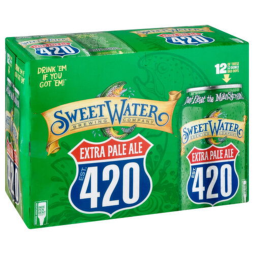 SweetWater Brewing Co Beer, Extra Pale Ale, 420