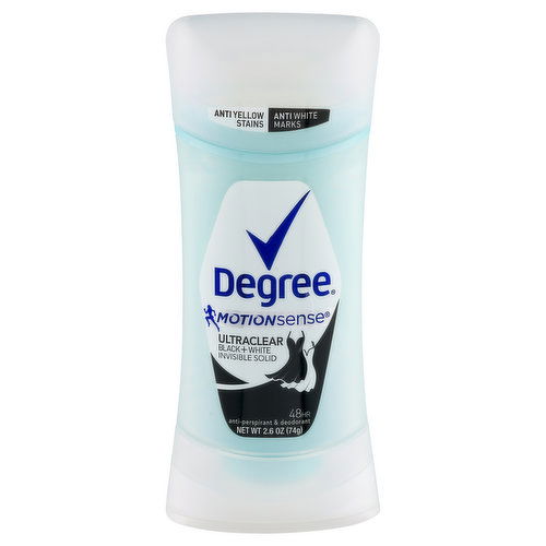 Degree Antiperspirant, Black + White, Ultraclear