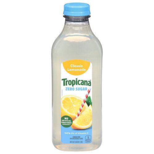 Tropicana Lemonade Drink, Zero Sugar, Classic