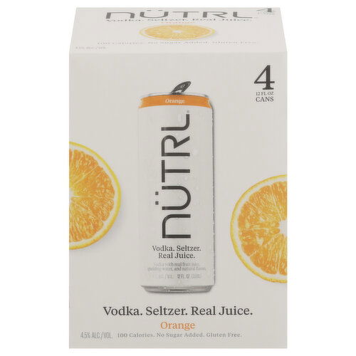 Nutrl Vodka, Orange