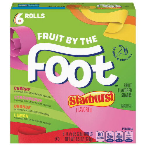 Fruit by the Foot Starburst Flavored Fruit Flavored Snacks
