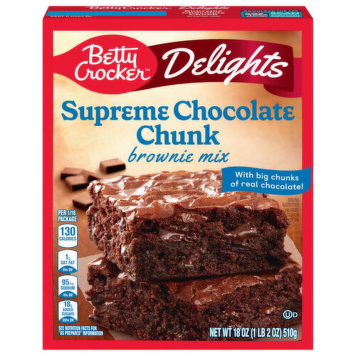 Betty Crocker Brownie Mix, Supreme Chocolate Chunk