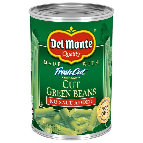Del Monte Fresh Cut No Salt Added Cut Green Beans