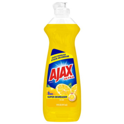 Ajax Ultra Dish Liquid, Lemon, Super Degreaser