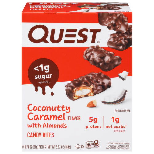 Quest Candy Bites, Coconutty Caramel Flavor